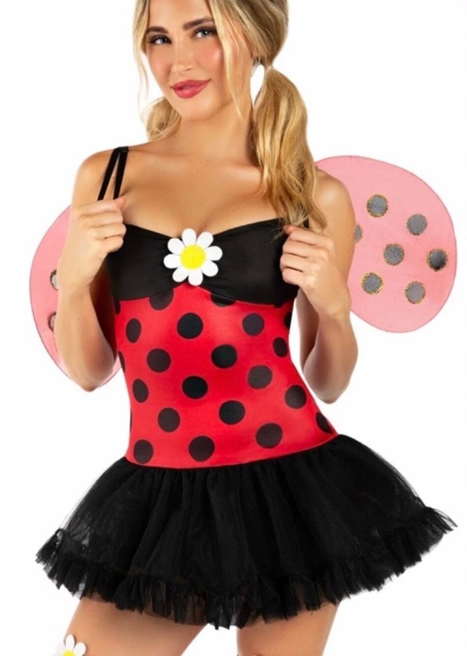 EXCLUSIVE 2025 LIMITED RE-RELEASE VIRAL LEG AVENUE DAISY BUG LADYBUG COSTUME - M